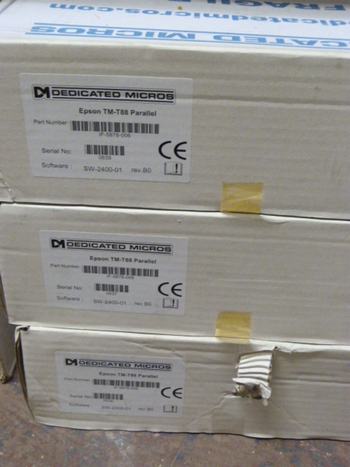 *Three Dedicated Micros Epson TM/T88 Parallel Ther