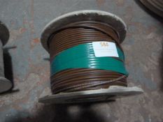 *Roll of Brown 1.5mm Single Cable 100M (Used) - Single