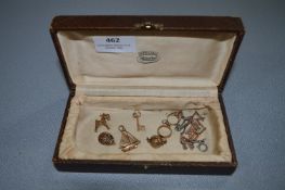 Collection of Six 9cT Gold Charms - Approx 14.1g