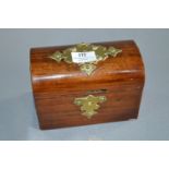 Mahogany & Brass Tea Caddy