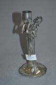 WMF Art Nouveau Table Lamp Base in the Form of a L