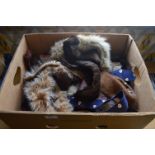 Box of Fur Wraps and Belts