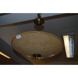 1950/60's Saucer Shape Ceiling Light Fitting