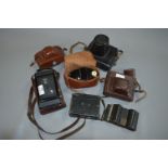 Collection of Six Vintage Cameras - Zenit, Zeiss,