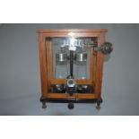 Galileo Sartorius Oak Cased Chemist's Balance Scal