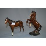 Two Beswick Figurine - Brown Horses