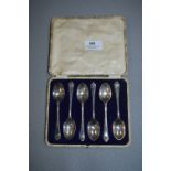 Cased Set of Six Golf Club Handled Teaspoons