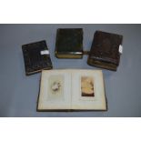 Embossed Leather Bound Photo Albums Containing Por