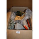 Box of Model Railway Scenery and Accessories