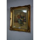 Gilt Framed Watercolour - Floral Still Life