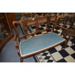 Edwardian Mahogany Salon Chair