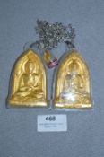 Buddhist Prayer Pendent and Chain