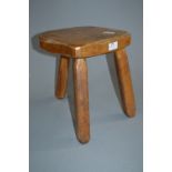 Oak Tripod Stool