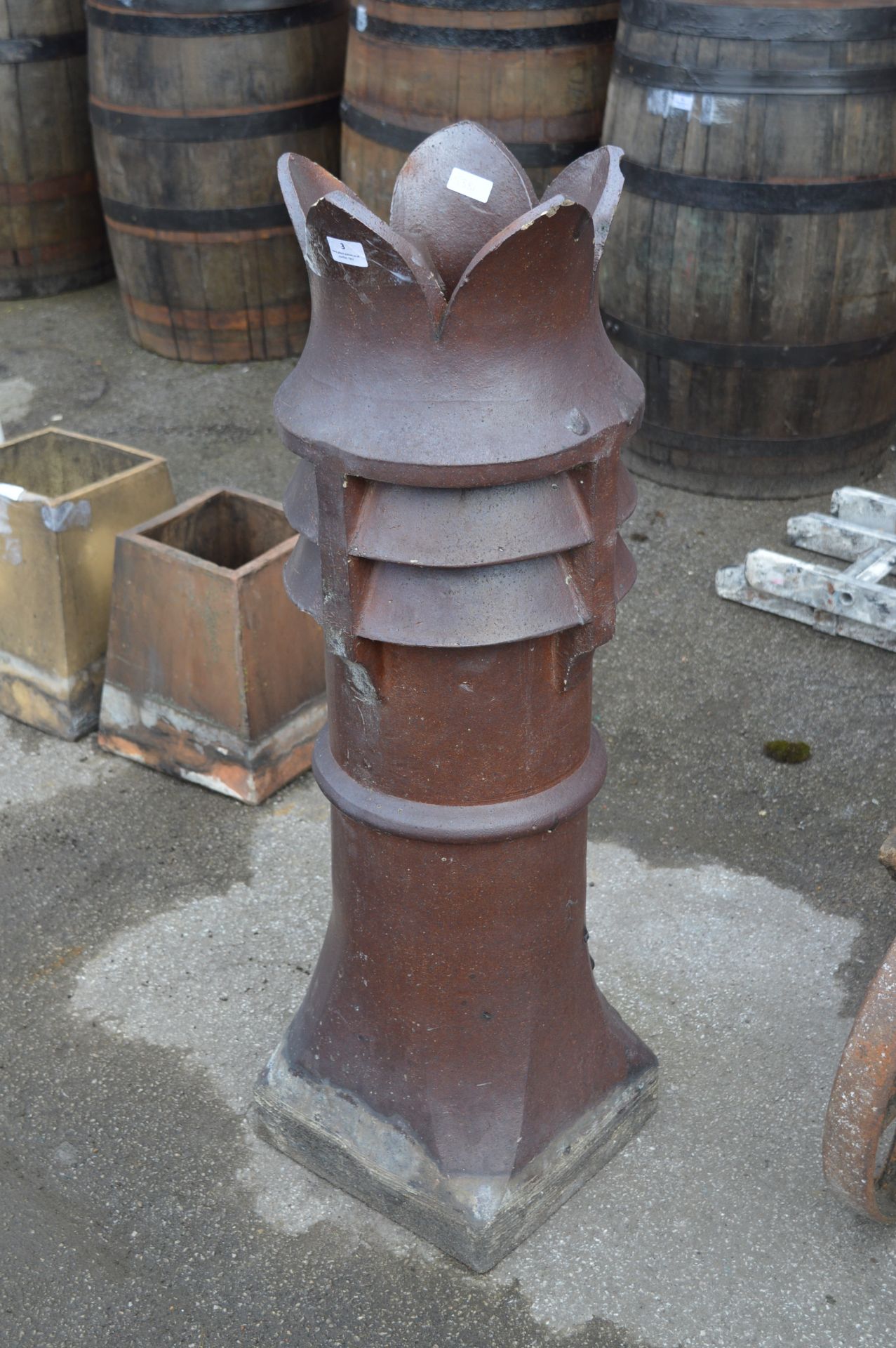 Crown Topped Chimney Pot 41" Tall