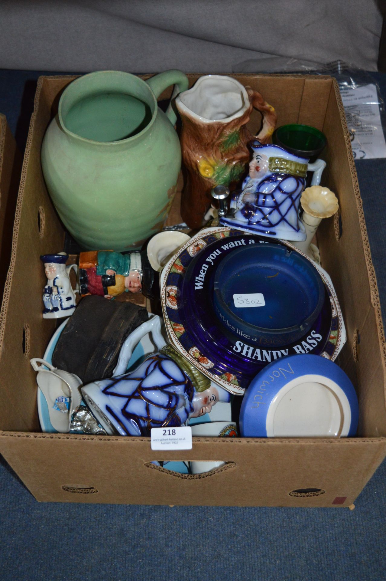 Box Containing Hornsey Pottery Decorative Plates,