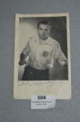 Autographed Photo Card - Stanley Matthews