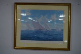 Artist Proof Print - The Big Class Sailing Boats,