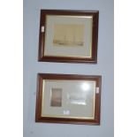 Two Framed Victorian Photo Prints - Victorian Ship