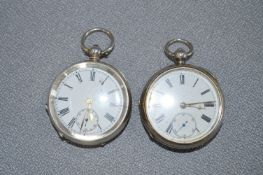 Two Silver Cased pocket Watches