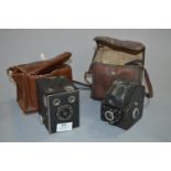 Vintage Cameras - Kodak Brownie and Ensign Fulvue