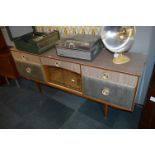 1950's Two Tone Melamine Sideboard Drinks Cabinet