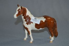 Beswick Figurine - Brown & White Horse