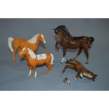 Four Beswick Figurines - Horses (At Fault)