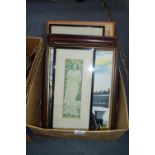 Box Containing Framed Vintage Prints - Vanity Fair
