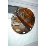 Circular Bevelled Edge Wall Mirror