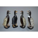 Four Art Deco Duck Clothes Brushes