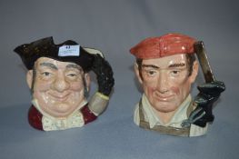 Two Royal Doulton Toby Jugs - Mien Host and Blacks