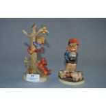 Two Goebel West German Figurines - Culprits and Fa