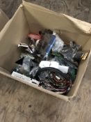 *Box of Assorted CCTV Cables, Connectors, Componen