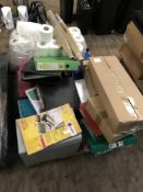 *Pallet of Stationery; Ring Binders, Toilet Rolls,