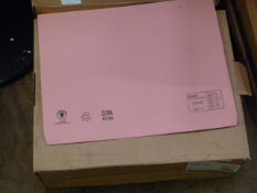 *Box of 50 Long Flap 14x10 Document Wallets (Pink)