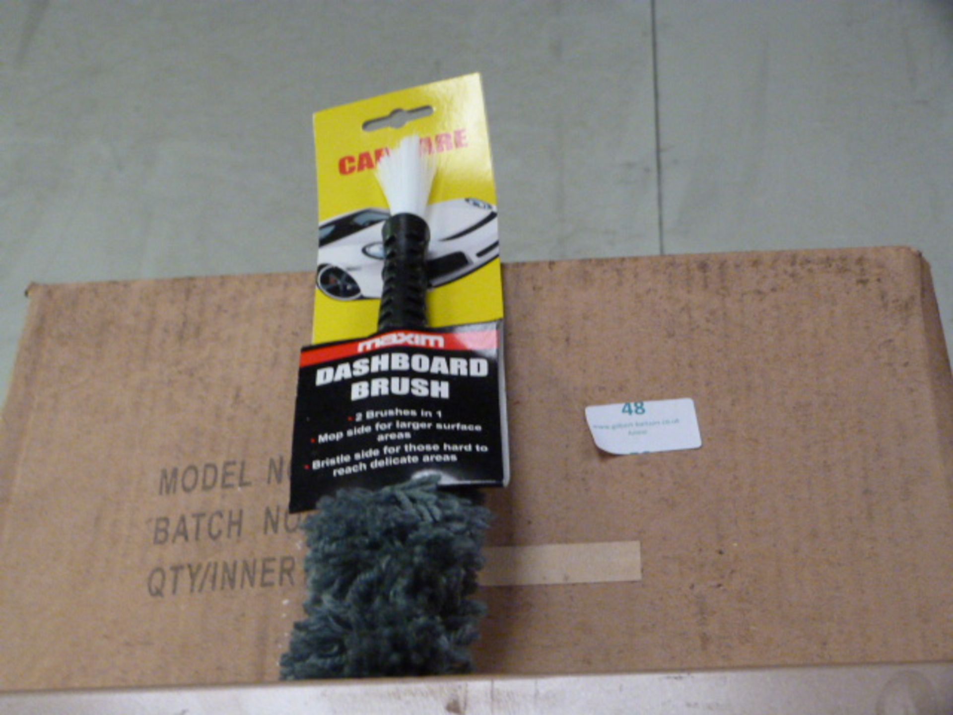 *Box Containing Maxim Dashboard Brushes