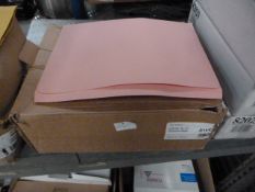 *Box of 50 Long Flap 14x10" Document Wallet (Pink)