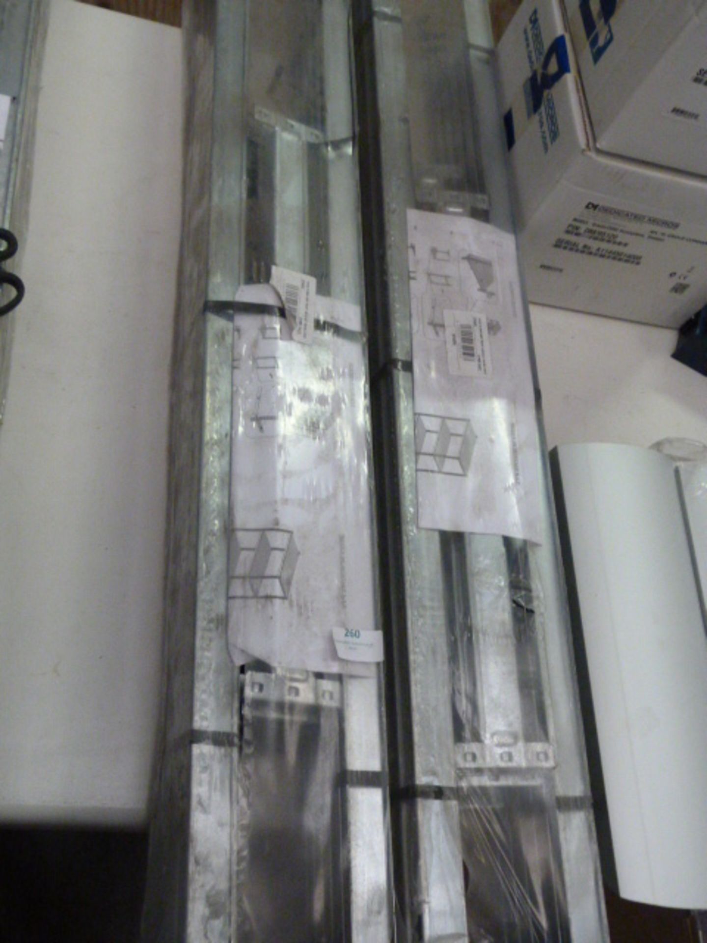 *Two Galvanised 1000x500mm Five Teir Shelves