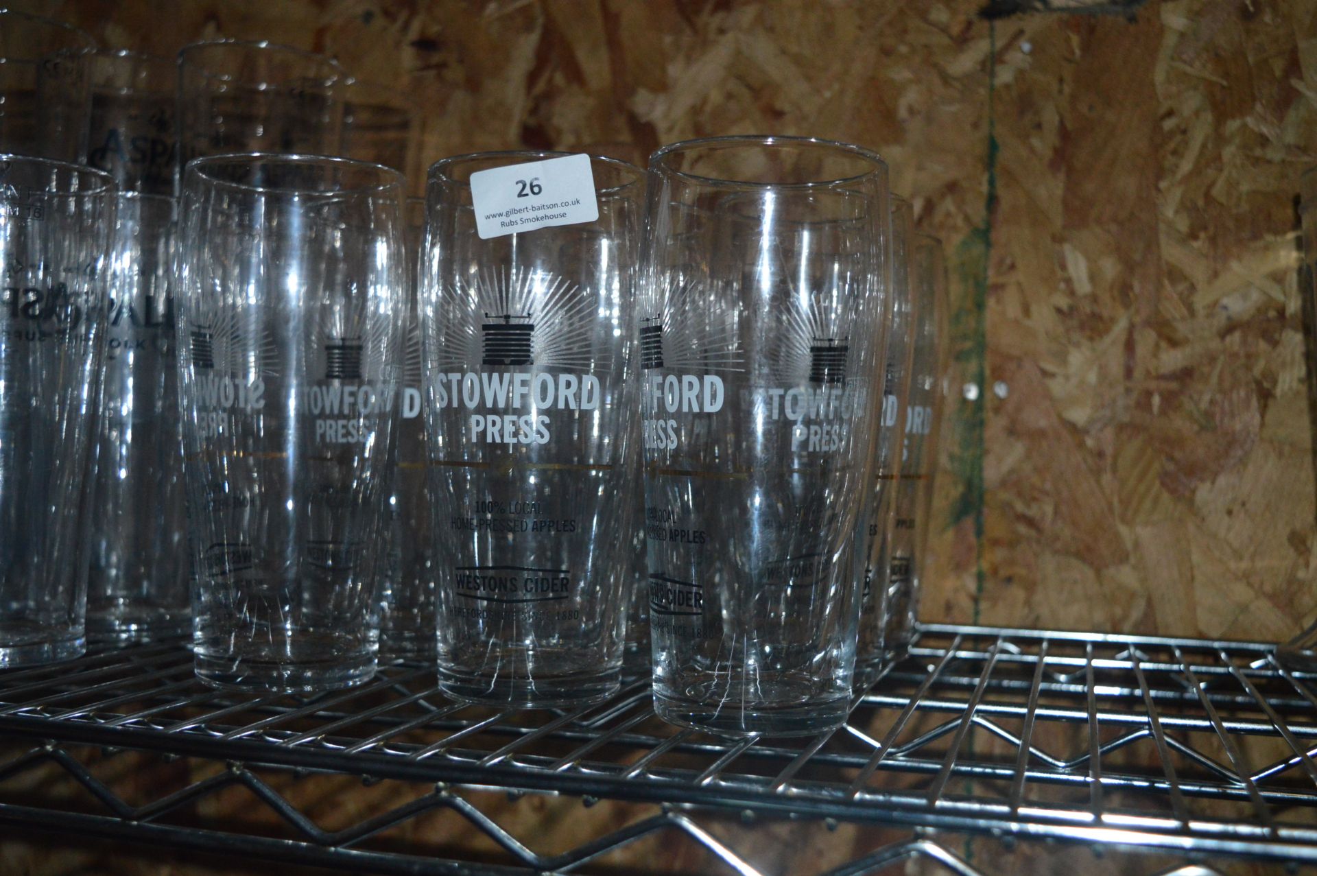 *Twelve Stowford Press Branded Pint Glasses