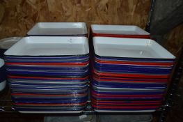 *Approximately 120 Rectangular Enamel Dishes