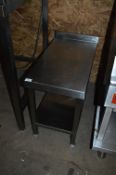 *Stainless Steel Appliance Table with Undershelf 3