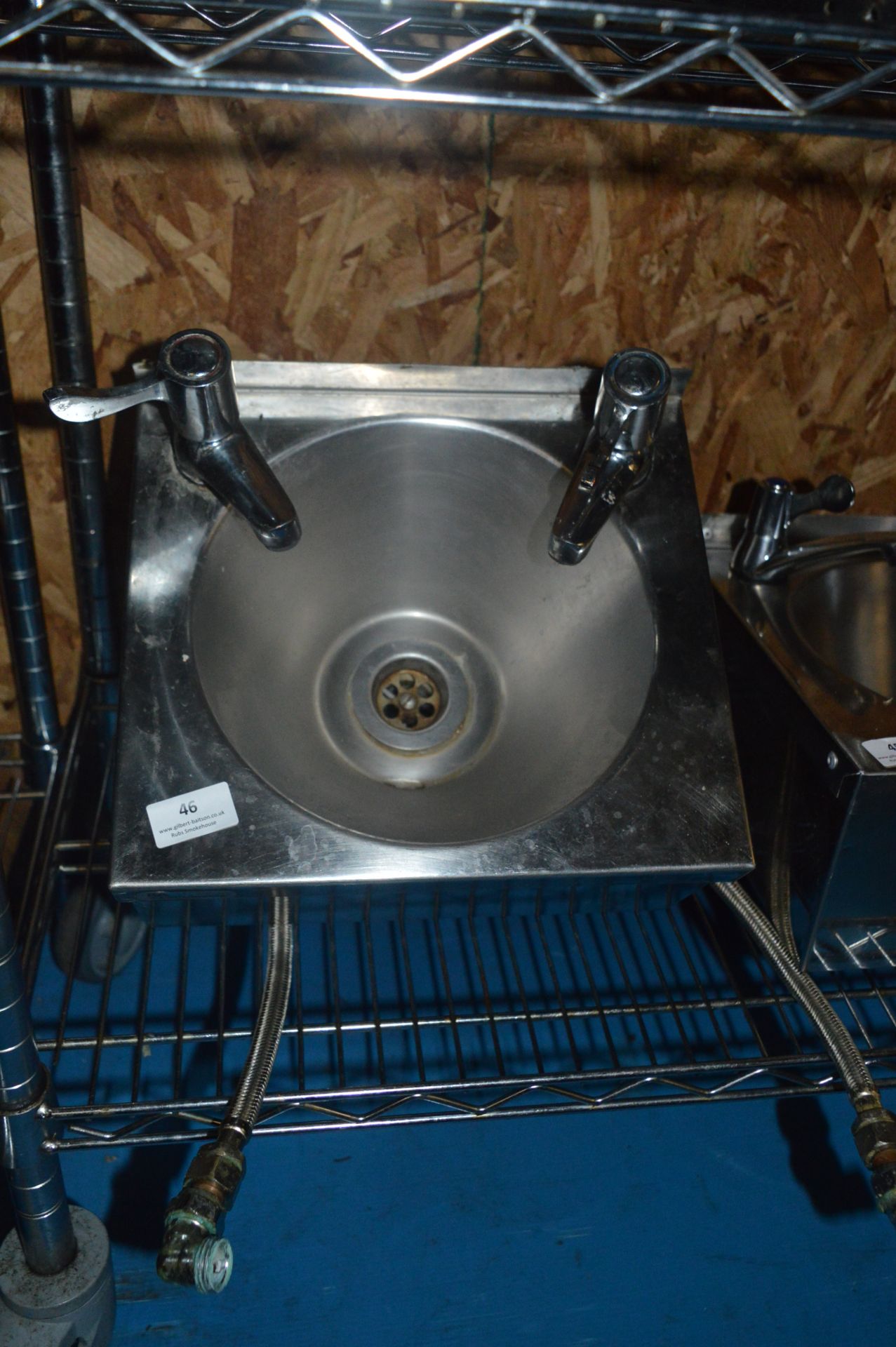 *Stainless Steel Wash Hand Basin with Lever Taps