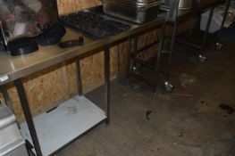 *Stainless Steel Preparation Unit with Undershelf