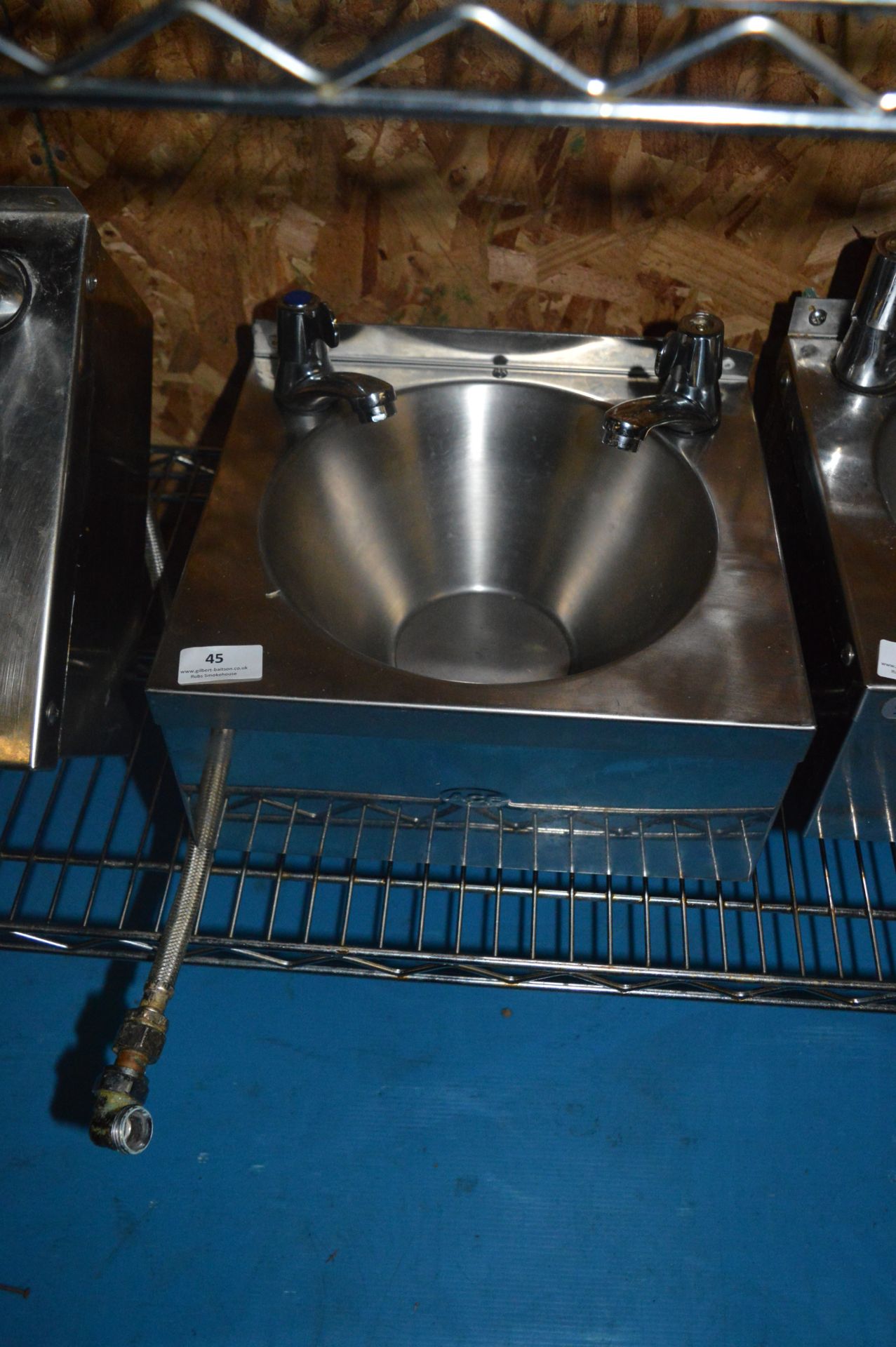 *Stainless Steel Wash Hand Basin with Lever Taps