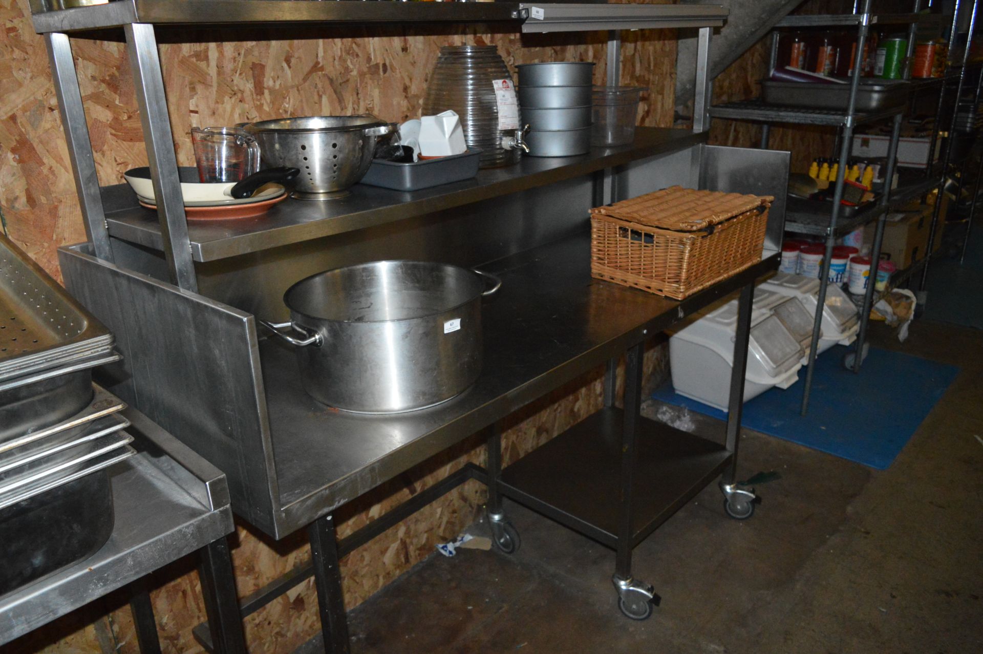 *Stainless Steel Serving Unit with Appliance Gap,