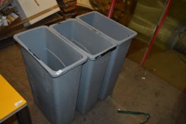 *Three Grey Waste Bins