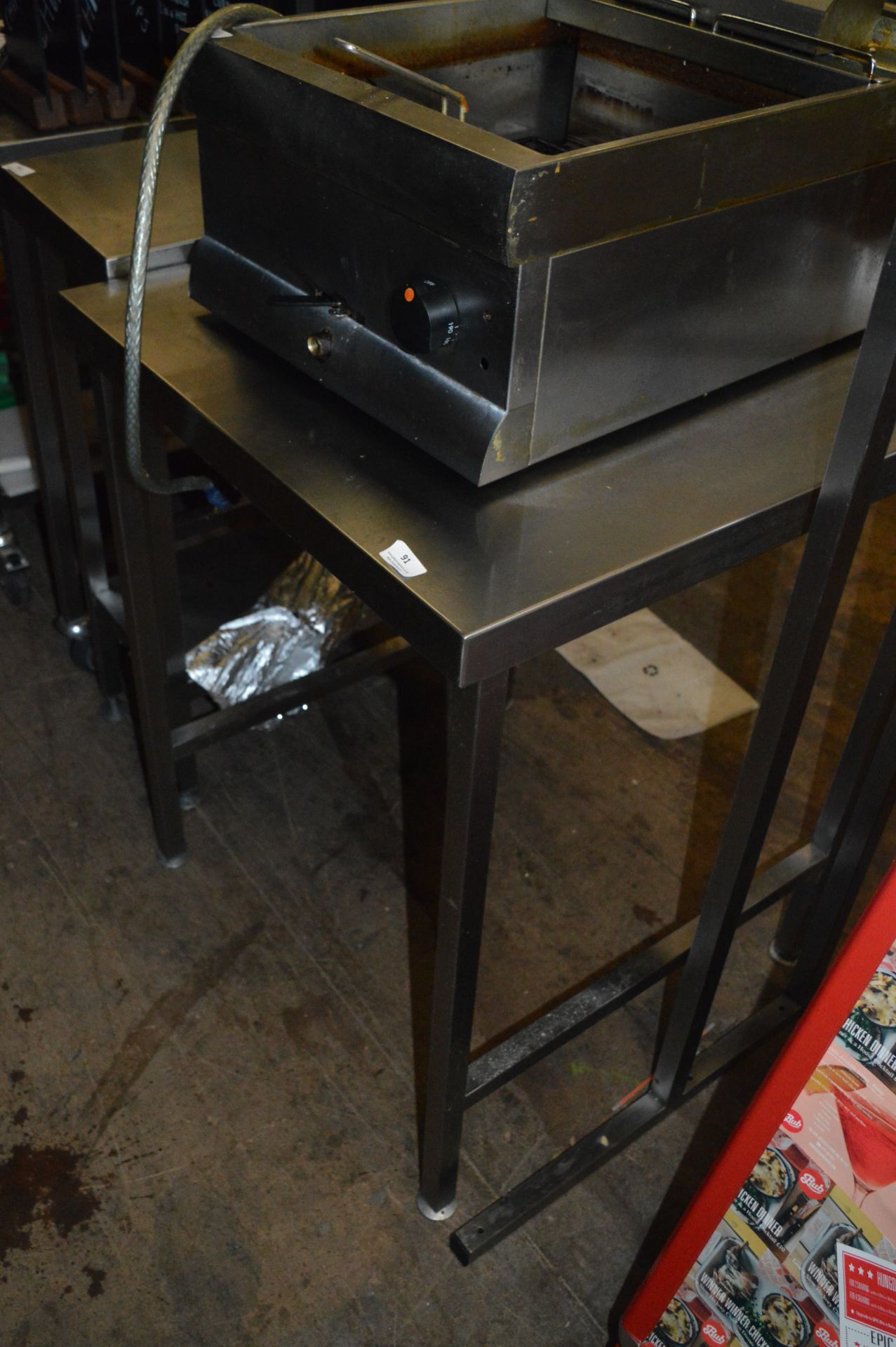 *Stainless Steel Preparation Table 70x80cm