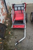 Child Carrying Bike Trailer (Red & Grey)