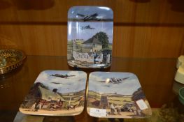 Three Davenport Collectors Plates - WWII Aircraft