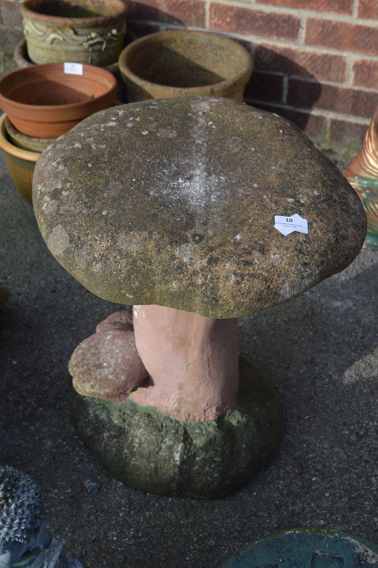 Concrete Garden Ornament - Toadstool